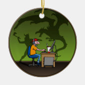 PC Gamer Keramisch Ornament (Voorkant)