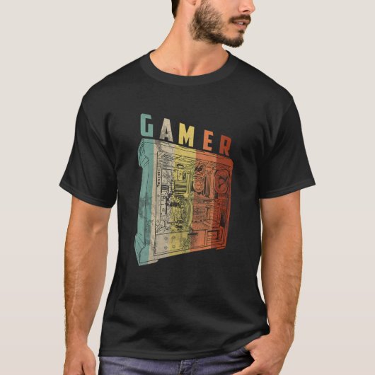PC Gamer Retro games T-shirt (Voorkant)