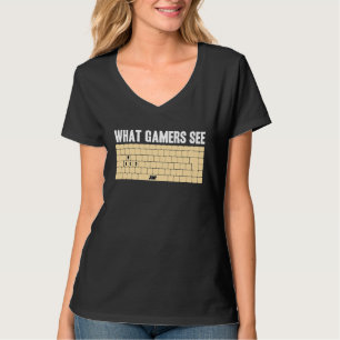 PC-gamer WASD-meme Wat gamers zien Videogames T-shirt