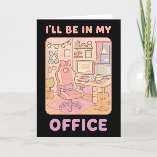 Pc Gaming I'll Be In My Office Hardware Nerd Pc Ga Kaart (Voorkant)
