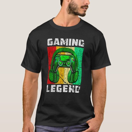 PC Gaming Legend Son Brother Video Games Teen Gam T-shirt (Voorkant)