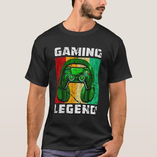 Pc Gaming Legend Zoon Broer Videospellen N Gamer T-shirt (Voorkant)