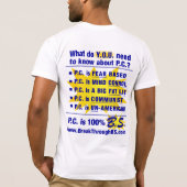 PC is 100% B.S. T-shirt (Achterkant)