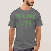 Pc-laadbrief T-shirt (Voorkant)