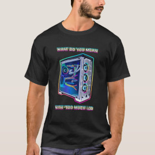 PC Master Race LED Gaming PC LED-ventilatoren T-shirt
