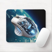 PC Mouse-ruimtevaartuig: Klik op de baan van de aa Muismat (Met muis)