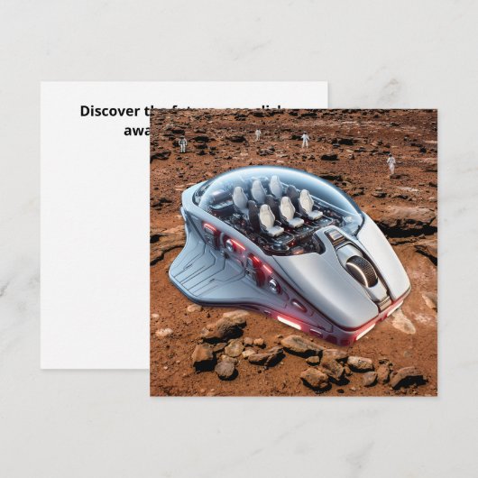 PC Mouse-ruimtevaartuig: Scroll op Mars - Missie 0 Kaart (Voorkant / Achterkant)