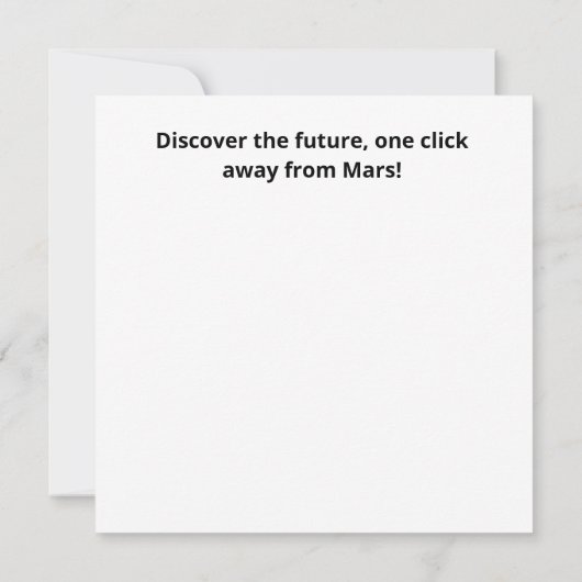 PC Mouse-ruimtevaartuig: Scroll op Mars - Missie 0 Kaart (Achterkant)