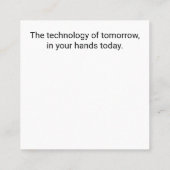 PC Mouse-ruimtevaartuig: Scroll op Mars - Missie 0 Vierkante Visitekaartje (Achterkant)