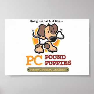 PC Pond Puppies Poster