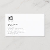 PC Reparatie Visitekaartje Circuits Cutaway (Achterkant)