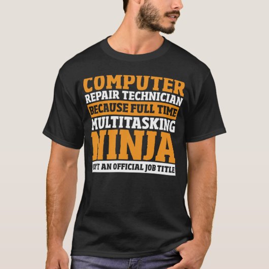 PC Specialist Computer Nerd Computer Reparatie Tec T-shirt (Voorkant)
