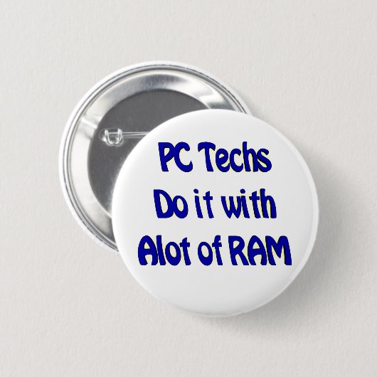 PC Techs Button (Voorkant /achterkant)