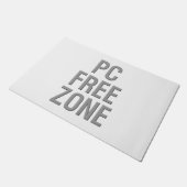 PC Vrije Zone witte deurmat (Schuin)
