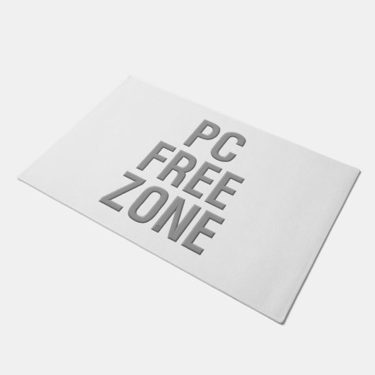 PC Vrije Zone witte deurmat (Schuin)