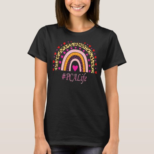 Pca Nurse Leopard Rainbow Nurse Week T-shirt (Voorkant)