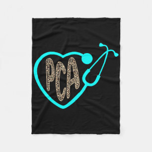 PCA Patiëntenzorg Instant Heart Leopard Nurse Week Fleece Deken