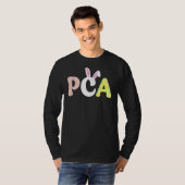 PCA Verpleegkundige Leven Stethoscoop Scrub Paasda T-shirt (Voorkant volledig)