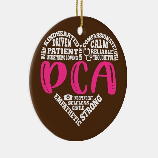 PCA Zuster Love Nursing Studenten CNA RN Life Nurs Keramisch Ornament (Rechts)