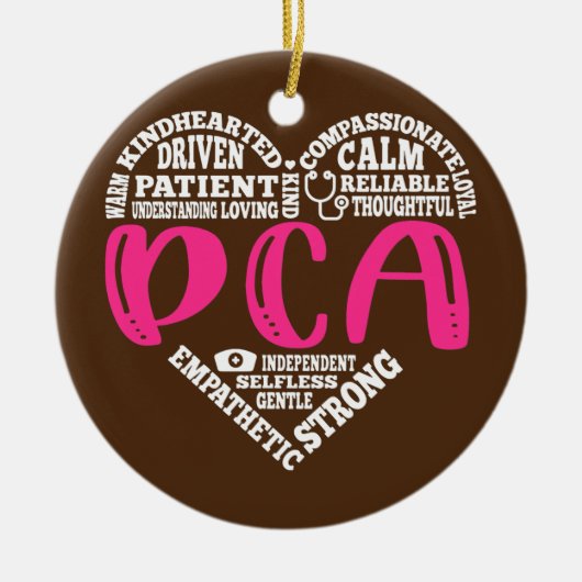 PCA Zuster Love Nursing Studenten CNA RN Life Nurs Keramisch Ornament (Voorkant)