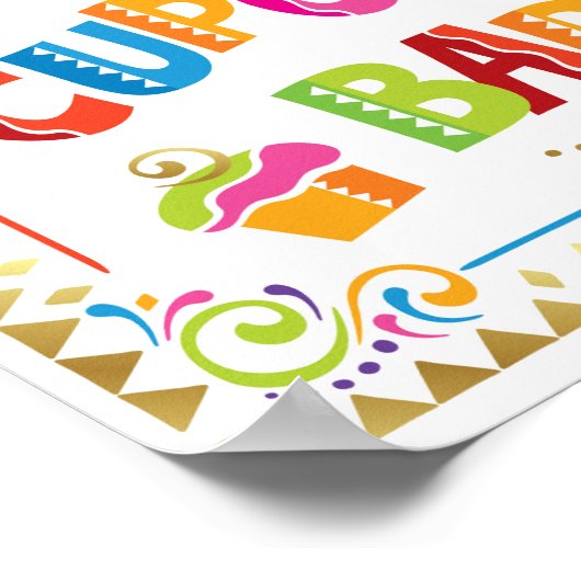 PCAKE BAR Fiesta Party Sign Print (Hoek)