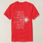 PCB Board Traces Computer Scientist Programmer T-shirt (Design voorkant)