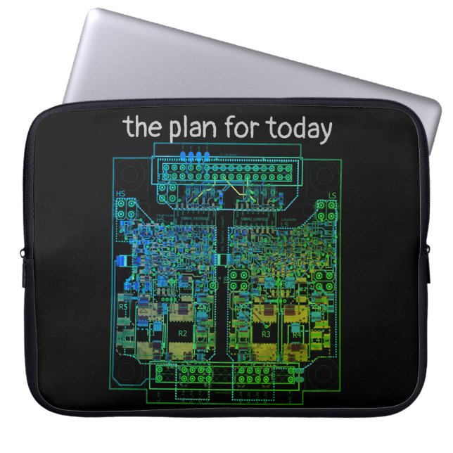 PCB Gedrukte schakelkaart Platine mit Plan Laptop Sleeve (Voorkant)