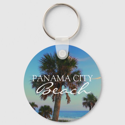 PCB Panama City Beach Florida Value Keyring Sleutelhanger (Voorkant)