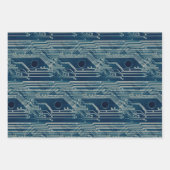 PCB-patroon Quirky Abstracte Elektronische Geek Inpakpapier Vel (Voorkant 2)
