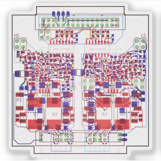 PCB Printed Circuit Board Leiterplatine Sticker (Voorkant)