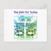 PCB Printed Circuit Board Platinen-Karte mit Plan Briefkaart (Voorkant)