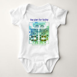 PCB Printed Circuit Board Platinen-Shirt mit Plan  Romper