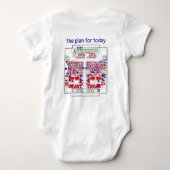 PCB Printed Circuit Board Platinen-Shirt mit Plan  Romper (Achterkant)