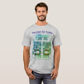 PCB Printed Circuit Board Platinen-Shirt mit Plan T-shirt (Voorkant volledig)