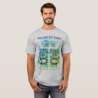 PCB Printed Circuit Board Platinen-Shirt mit Plan T-shirt