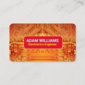 PCB-printplaat (Electronics Engineer) Gouden QR Visitekaartje (Voorkant)