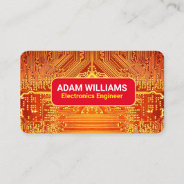 PCB-printplaat (Electronics Engineer) Gouden QR Visitekaartje