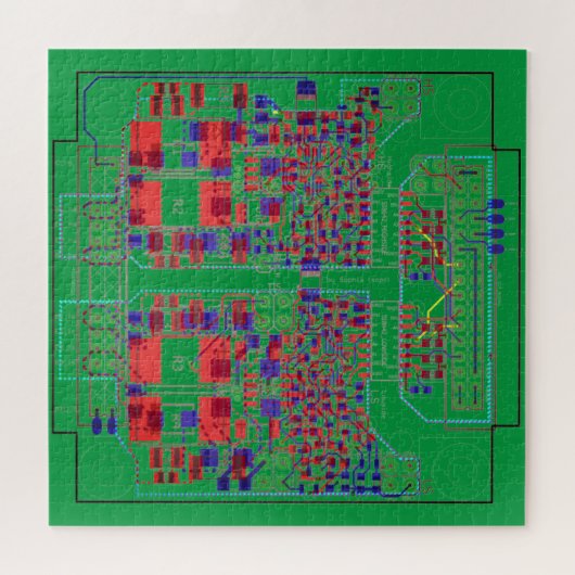 PCB printplaat Platinen-Puzzle Puzzle Legpuzzel (Horizontaal)