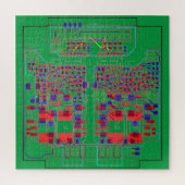 PCB printplaat Platinen-Puzzle Puzzle Legpuzzel (Verticaal)