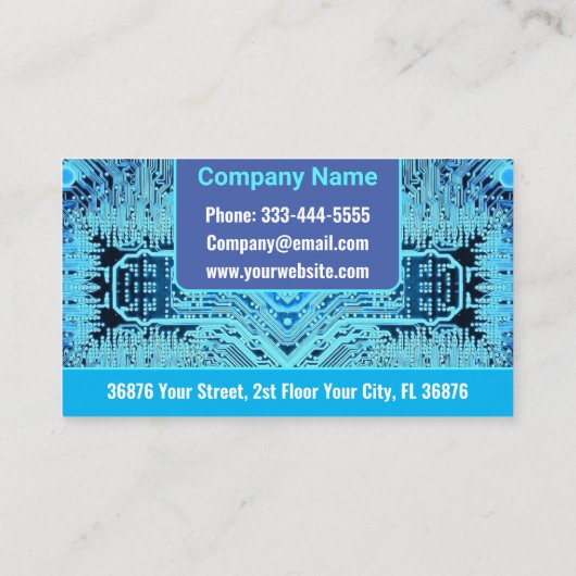 (PCB) printplaat Visitekaartje (Achterkant)