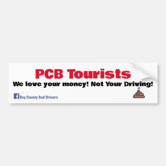 PCB Toeristen Bumpersticker (Voorkant)