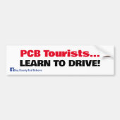 PCB Toeristen - Leren rijden Bumpersticker (Voorkant)