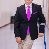 PCC Electric Violet 2 - Roze AH2015 Stropdas