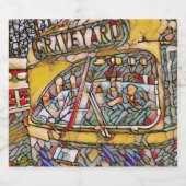 PCC Graveyard Stain Glass Sparkling Wine Btl Label Wijnetiket (Enkel label)