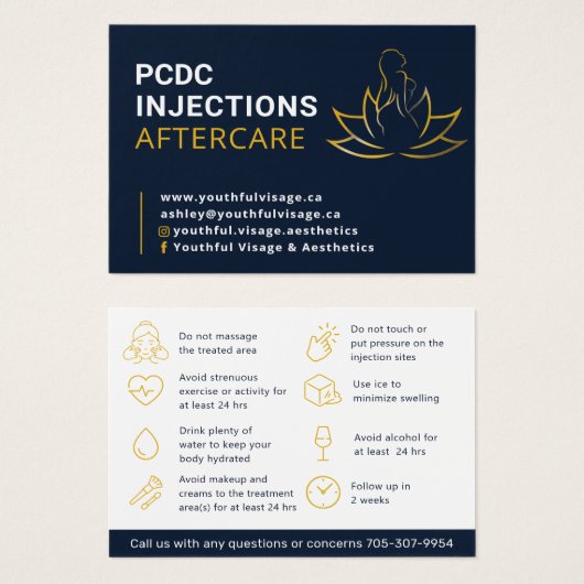 PCDC  VISITEKAARTJE (Voorkant /achterkant)