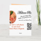 PCH-Rozen Wervelen--aanpassen-elke gelegenheid Kaart (Achterkant)