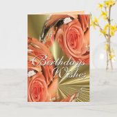 PCH-Rozen Wervelen--aanpassen-elke gelegenheid Kaart (Gele Bloem)