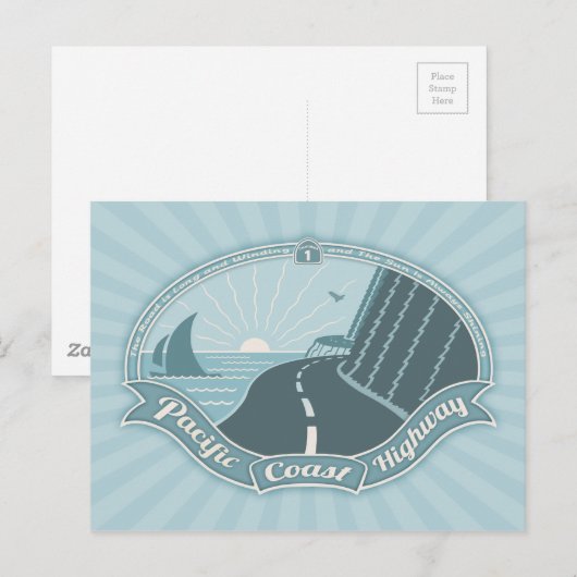 PCH Winding Shining Briefkaart (Voorkant / Achterkant)