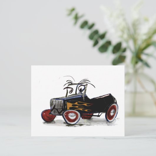 PCHotRod02 Briefkaart (Staand voorkant)