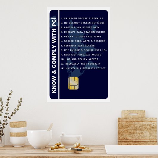 PCI Security Awareness Poster (Keuken)